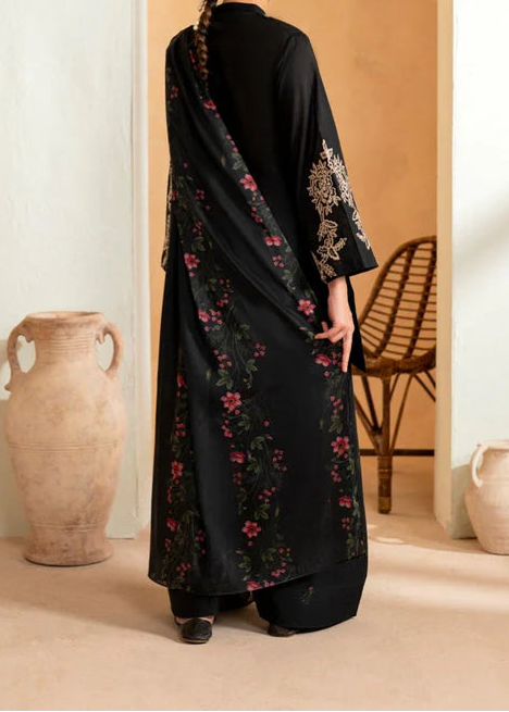 Grace W844-Embroidered 3pc Marina Dress With Printed Shawl.