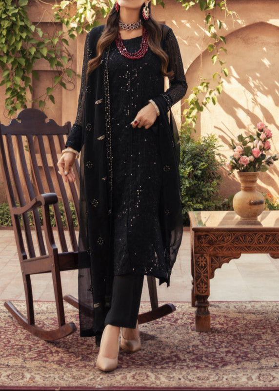 EIRA – Embroidered Chiffon Unstitched 3Pc Suit