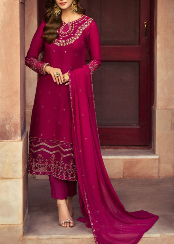 Aiza – Embroidered Chiffon Unstitched 3Pc Suit