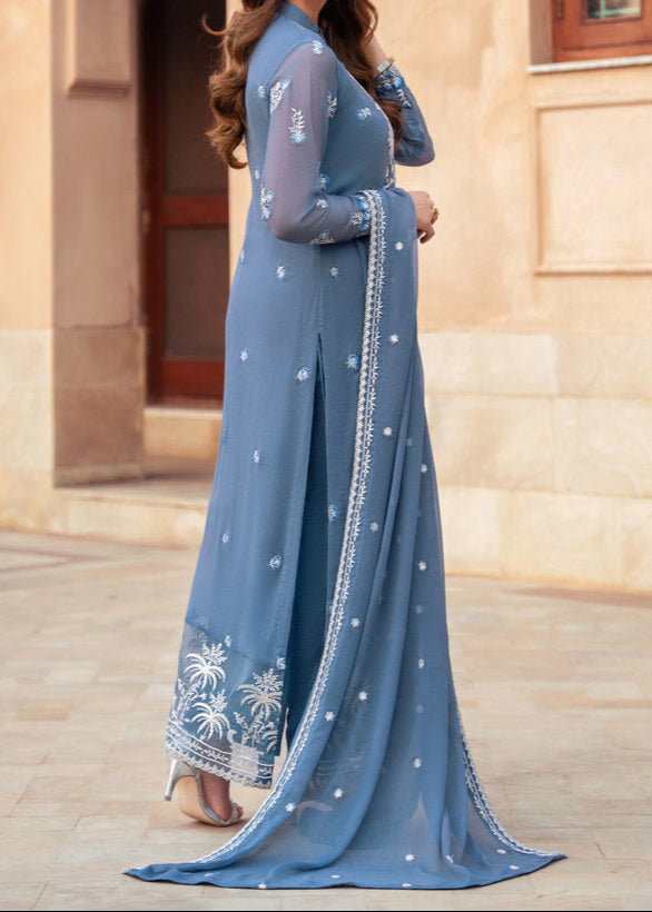Lina – Embroidered Chiffon Unstitched 3Pc Suit