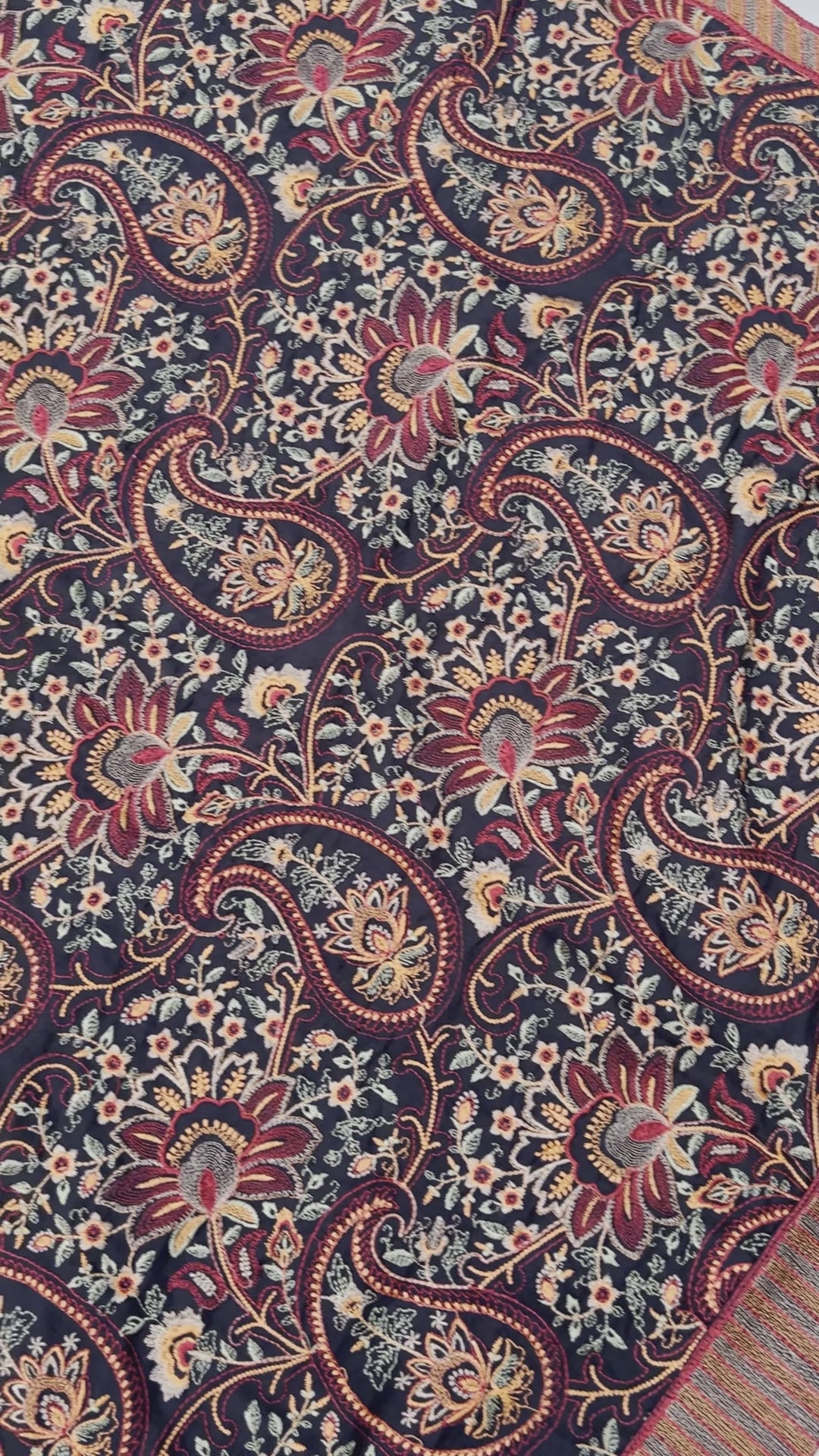 Grace 07 Black-Formal Heavy Embroidered Karandi shawl