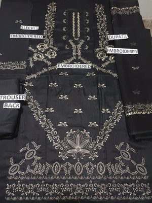 Grace S464- Embroidered 3pc organza dress with embroidered organza dupatta.