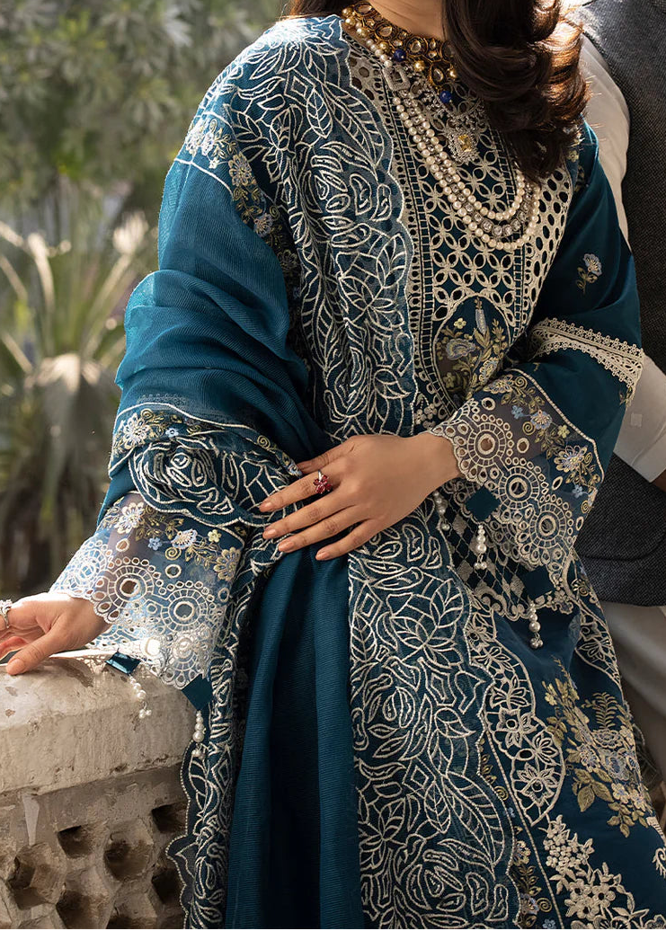 Grace S1545 - Embroidered 3pc Lawn Dress With Printed Lawn Dupatta.