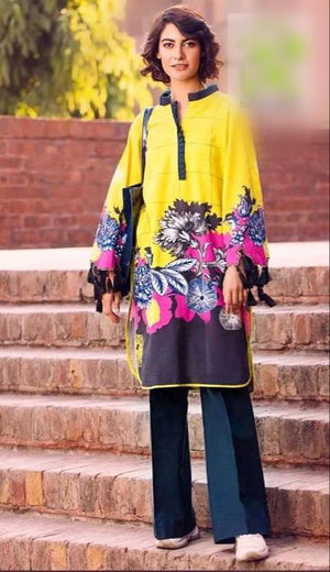 Gul Ahmad 1113-Digital Printed 2pc lawn dress shirt & trouser.