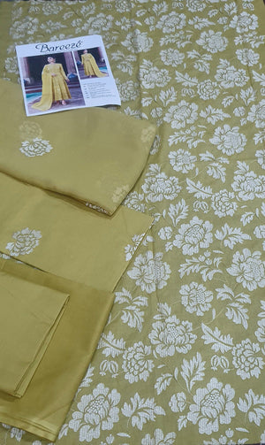 Grace S113- Embroidered 3pc lawn dress with embroidered chiffon dupatta.