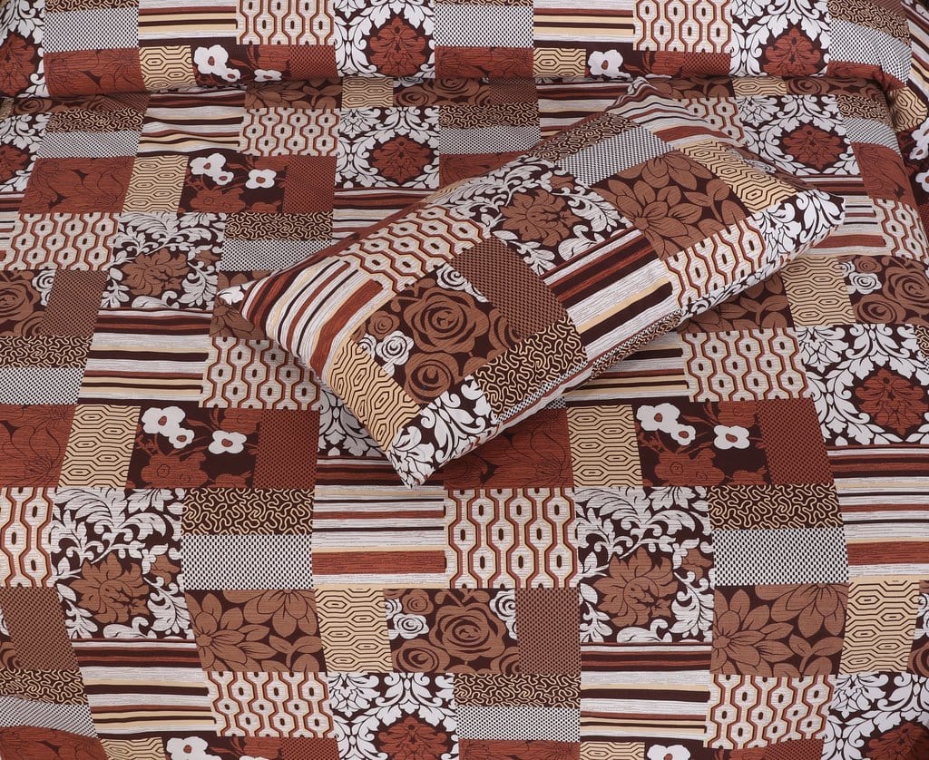 Khaki - FL658 - BedSheet Set