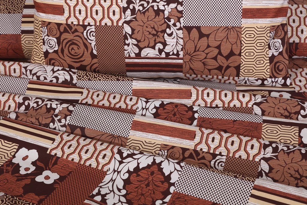 Khaki - FL658 - BedSheet Set