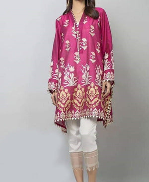 Grace W71- Embroidered 2pc silk dress
