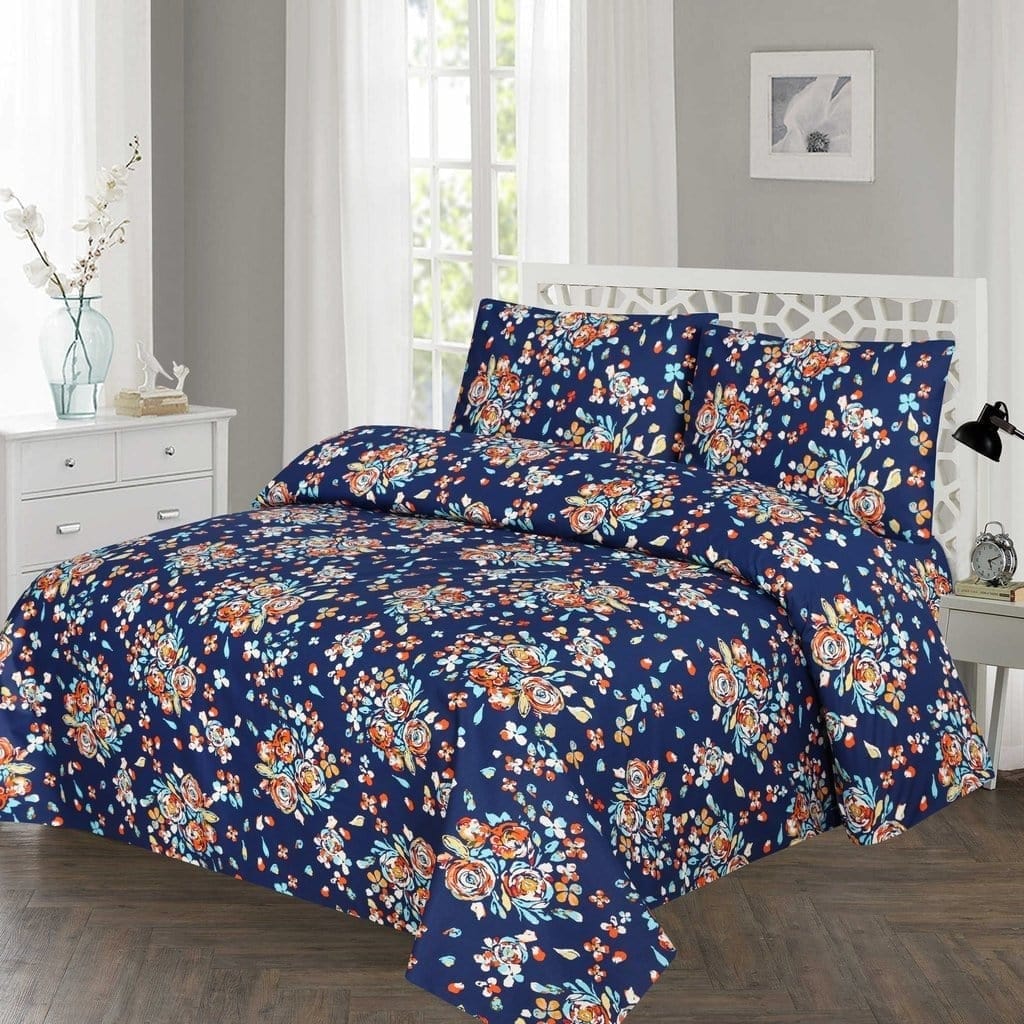 Grace D674-6 pc Comforter Set with 4 pillow covers