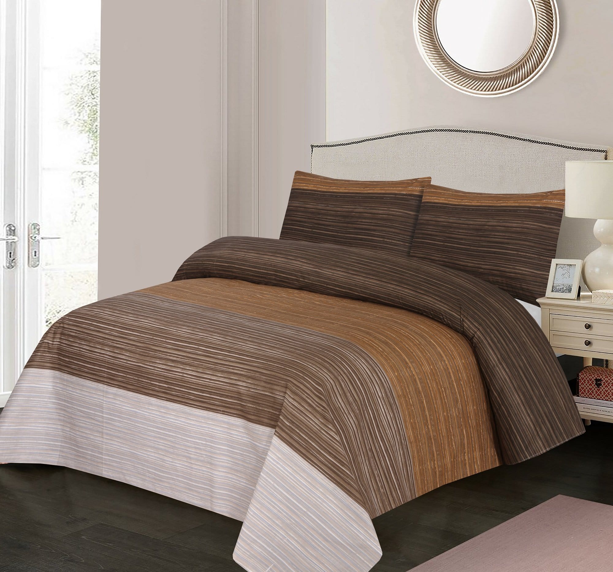 Grace D802-6 pc summer Comforter Set with 4 pillow covers