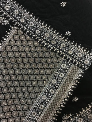 Sarinnah Premium D85-Embroided Fine quality Velvet shawl. - gracestore.pk