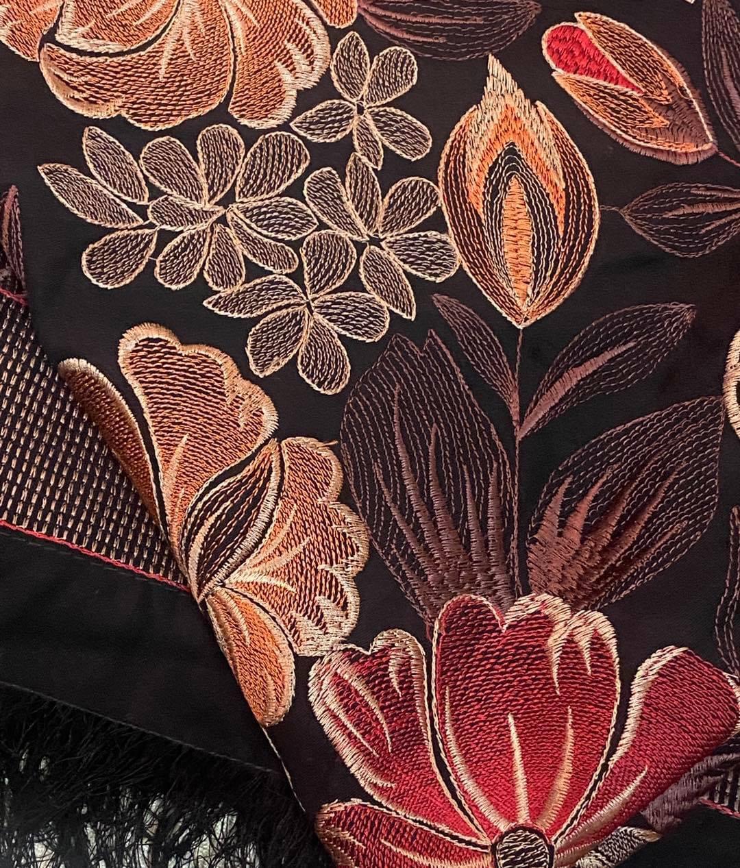 Sarinnah Premium D14-Luxury Formal Heavy Embroidered Karandi Shawl.