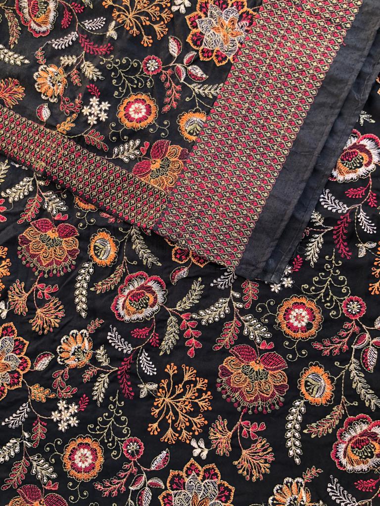 Sarinnah D23-Formal heavy Embroidered Karandi Shawl