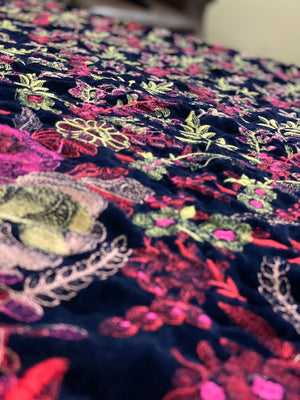 Sarinnah Premium 98-Embroided Fine quality Velvet shawl.