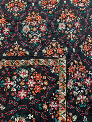 SARINNAH D34-FORMAL HEAVY EMBROIDED KARANDI SHAWL.
