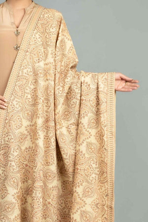 Sarinnah Premium D58-Luxury Formal Heavy Embroidered Karandi Shawl.
