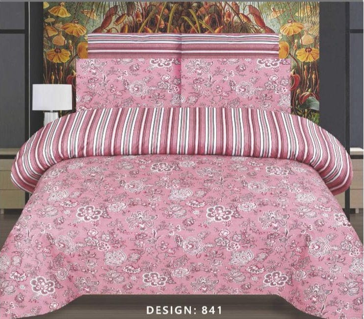 Grace D779- 6 pc summer Comforter Set with 4 pillow covers