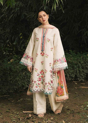 Grace S148 -Embroidered 3pc lawn dress with Digital chiffon dupatta.