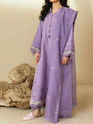 Grace S154 - Embroidered 3pc lawn dress with Embroidered Chiffon Dupatta