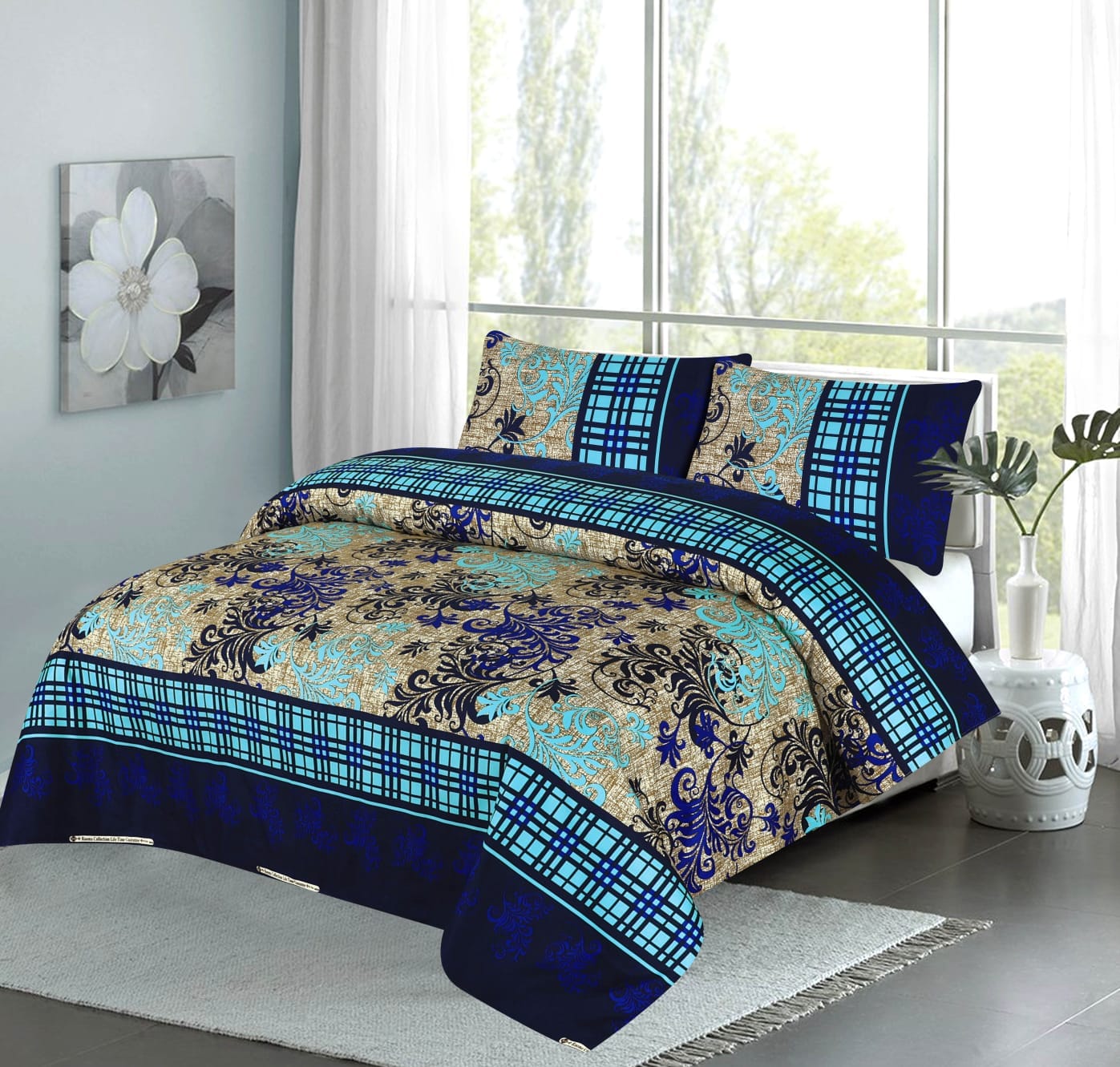 Grace D875 - Crystal Bed Sheet Set (Premium)