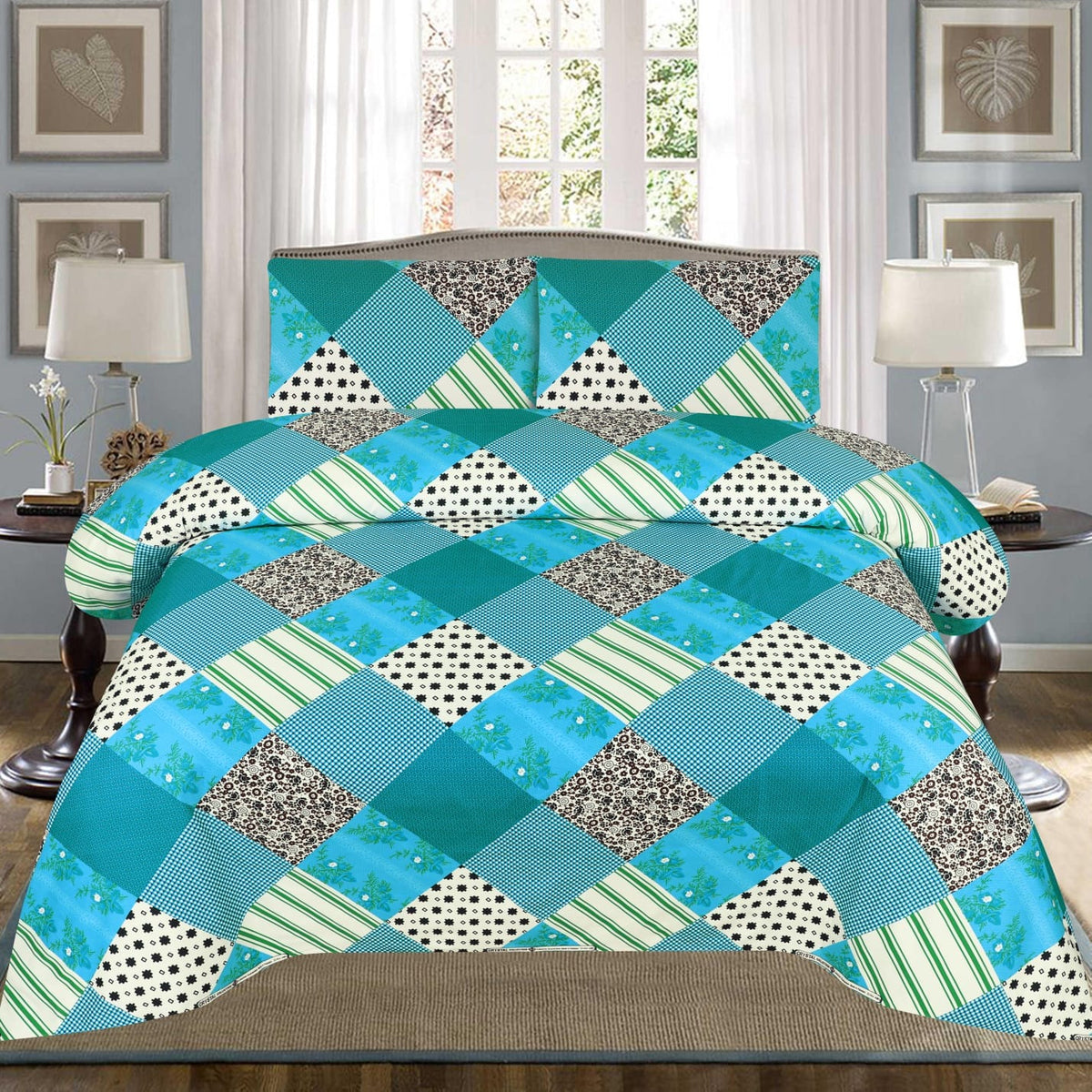 Grace D887 Crystal Bed Sheet Set (Premium) gracestore.pk