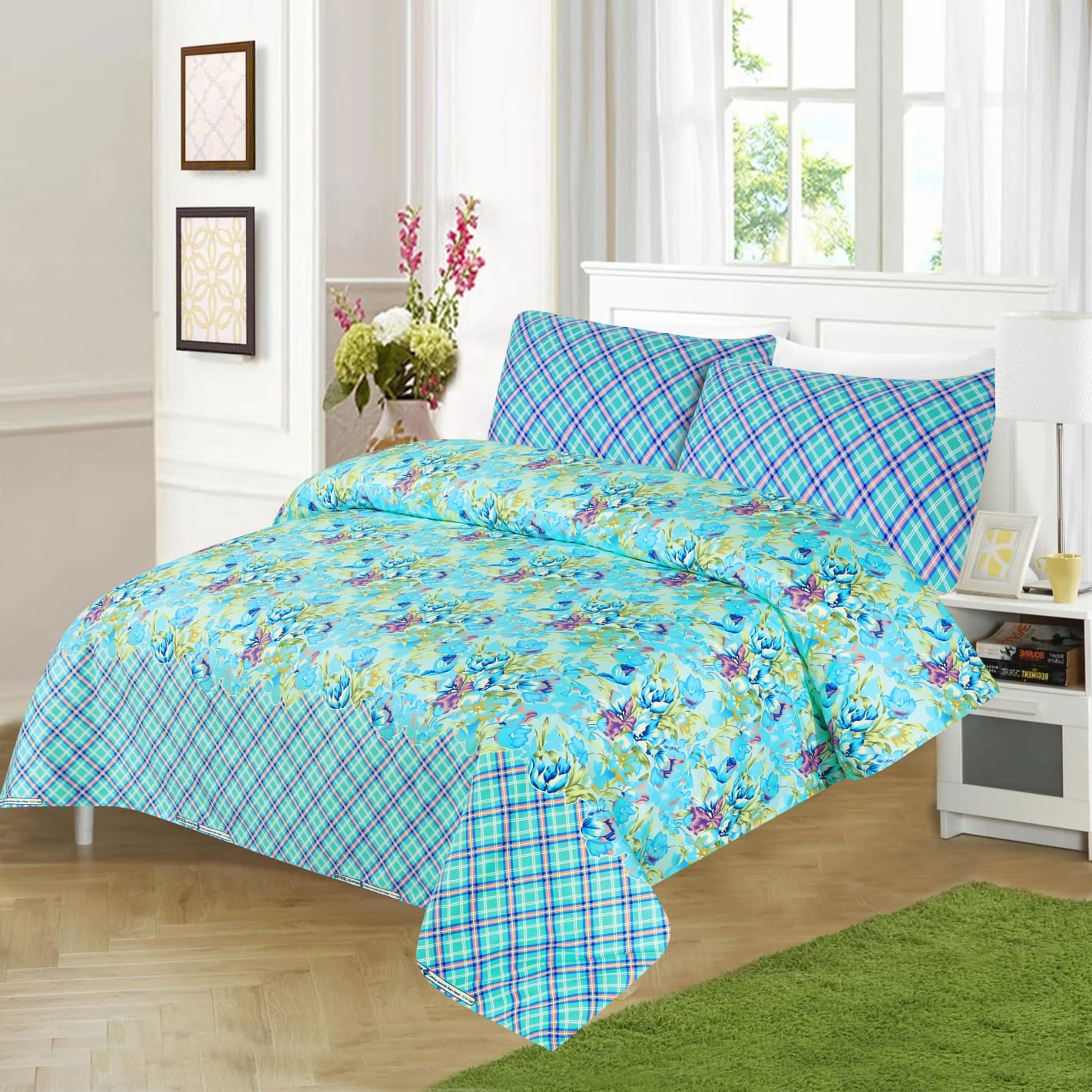 Grace D882- Crystal Bed Sheet Set (Premium)