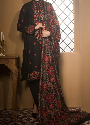 Grace W154 -Embroidered 3pc marina dress with Embroidered marina shawl.
