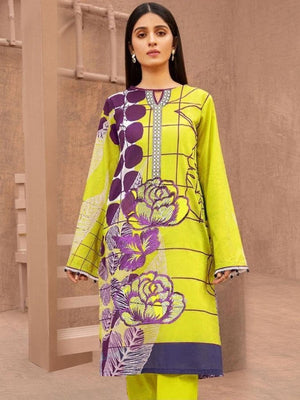 Grace S79- Embroidered 3pc lawn dress with printed chiffon dupatta.