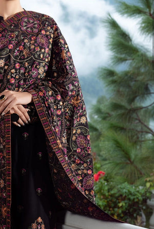 Sarinnah Premium D61-Luxury Formal Heavy Embroidered Karandi Shawl.