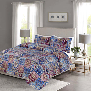 Grace D559-Reactive cotton Satin Quality king size Bedsheet with 2 pillow covers.