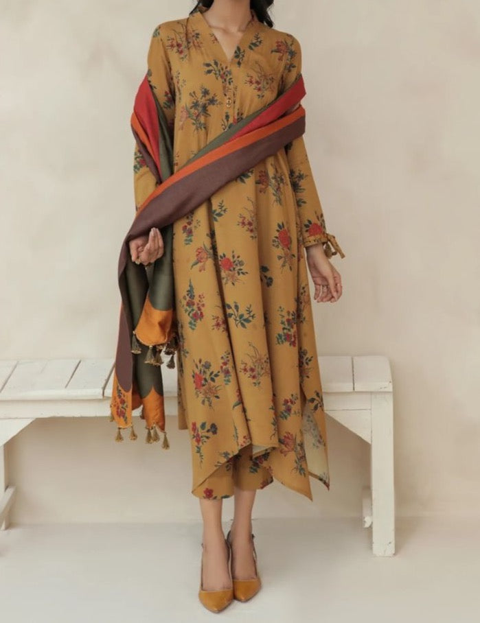 Grace S328 - Printed 3pc lawn dress with Printed lawn dupatta.