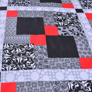 NOIR D676-Cotton PC King Size Bedsheet with 2 Pillow Covers.