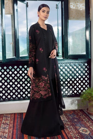 Grace W20- Embroidered 3pc karandi dress with embroidered dupatta.