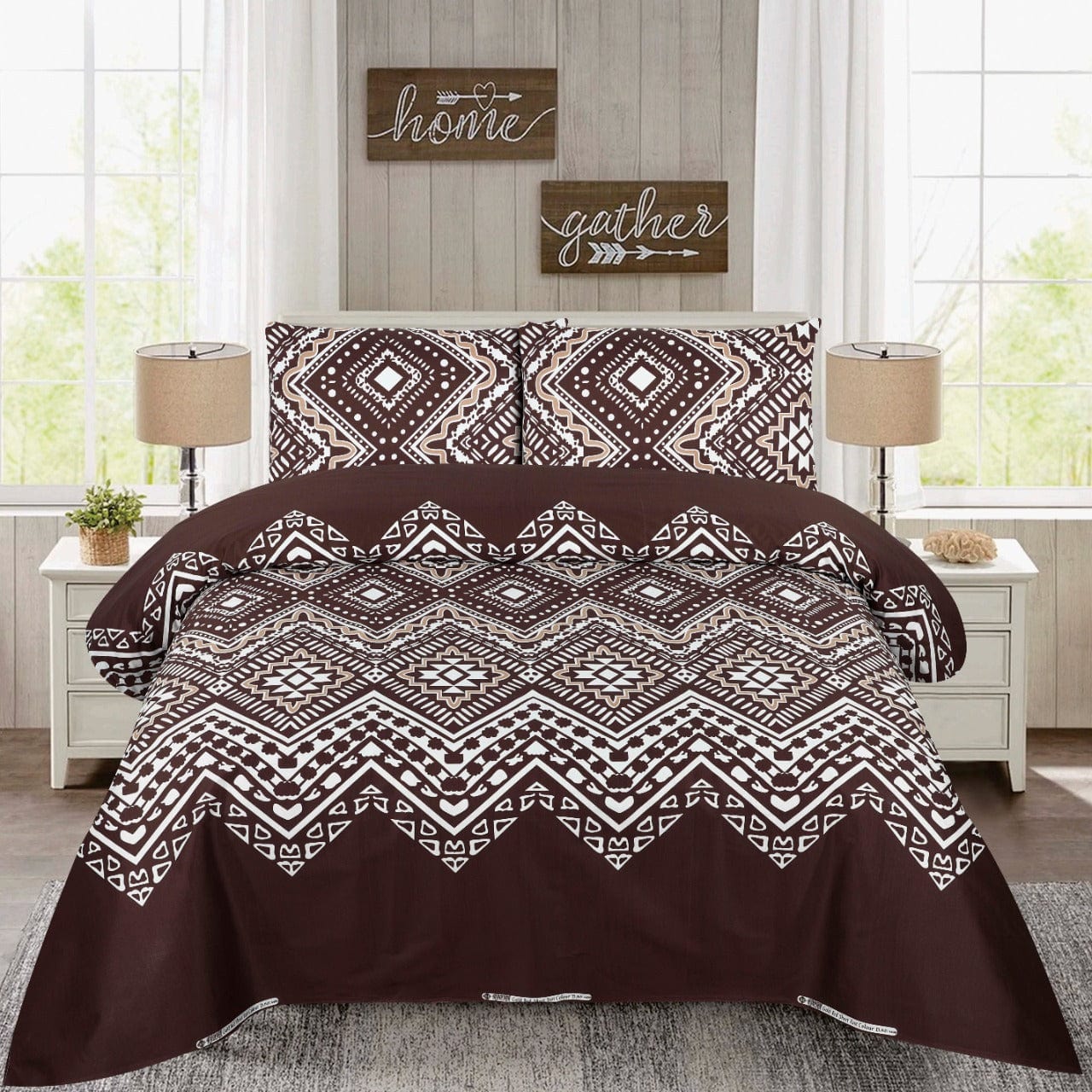 Brunette D682- Bed Sheet Set