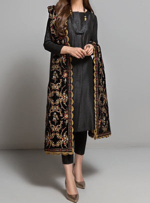 Grace A50-Embroidered fine Quality Velvet Shawl