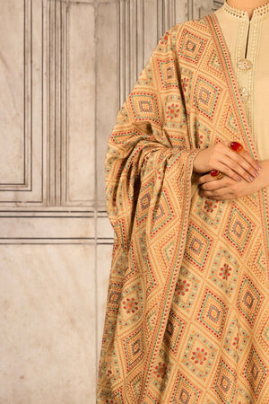 Sarinnah Premium D41-Luxury Formal Heavy Embroidered Karandi Shawl.