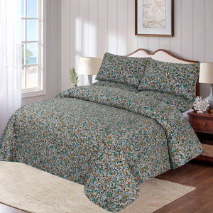 Grace D619- Cotton Satin Bed Sheet Set (Premium)
