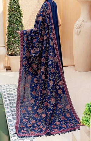Sarinnah Premium D30-Luxury Formal Heavy Embroidered Karandi Shawl.