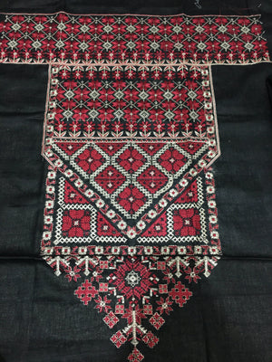 Kayseria Black k-Embroided 2pc khaddar dress shirt & trouser. - gracestore.pk