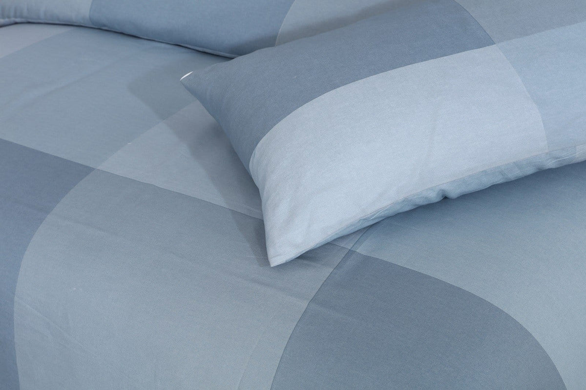 Grace D471-Cotton PC King Size Bedsheet with 2 Pillow Covers.