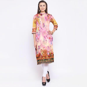 Naqsh 3-Digital Printed Stiched Lawn kurti. - gracestore.pk
