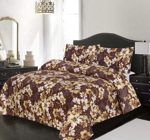 Grace D510-Cotton PC Single Size Bedsheet with 1 Pillow Cover.