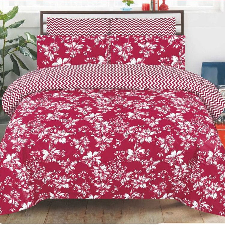 Grace D831- 6 pc summer Comforter Set with 4 pillow covers