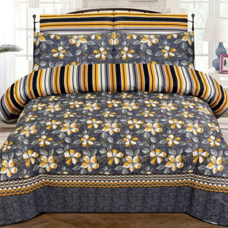 Grace D838- 6 pc summer Comforter Set with 4 pillow covers