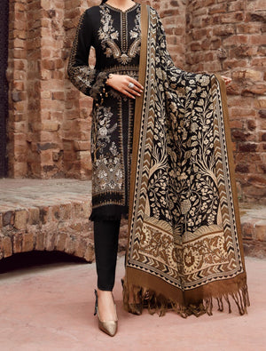 Grace S259- Embroidered 3pc lawn dress with printed lawn dupatta.